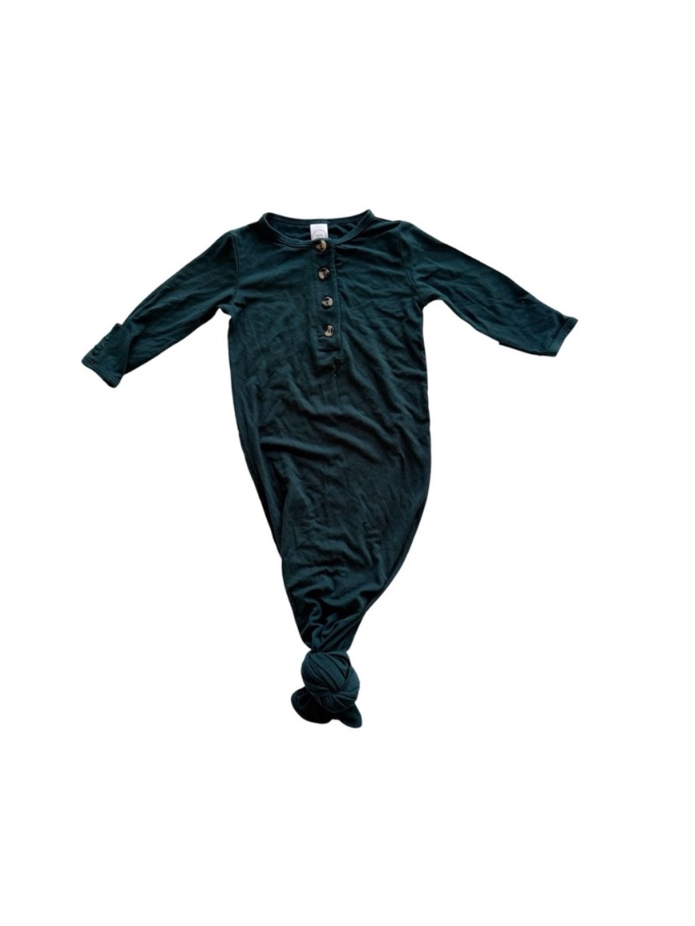 Lou Lou & Company Dark Green Knotted One-Piece Newborn